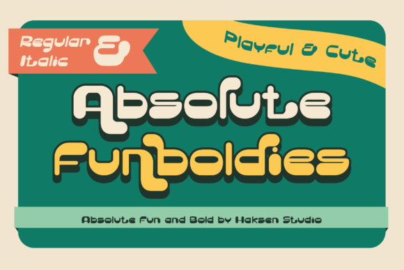 Absolute Funboldies Font for Retro Editorial Design