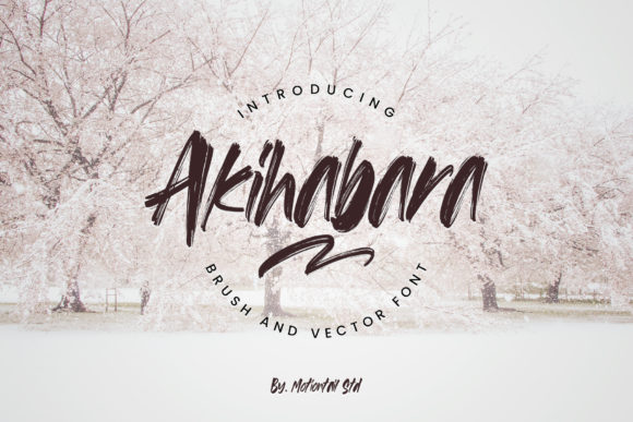 Akihabara: A Bold Display Font for Editorial Design