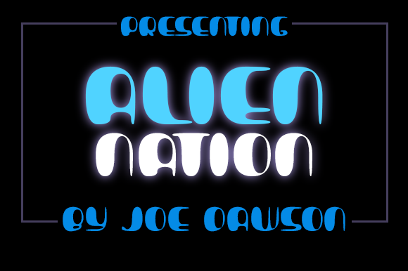 Alien Nation: A Retro Styled Display Font for Creative Projects