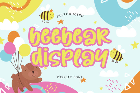 Beebear: A Playful and Lovable Display Font for Crafters