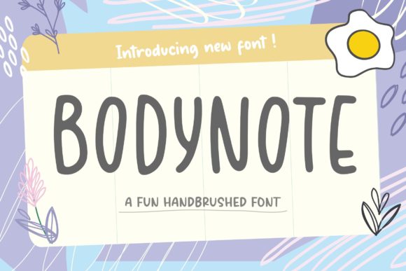 Bodynote: A Fun and Playful Display Font for Editorial Design