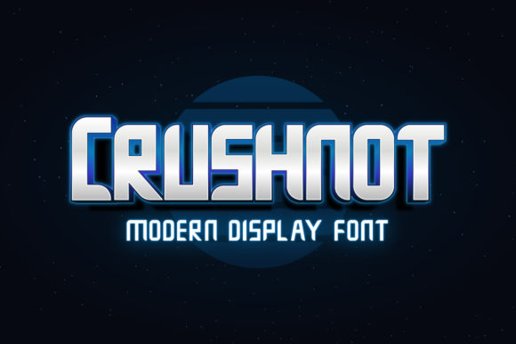 Crushnot: A Bold and Modern Display Font for Makers