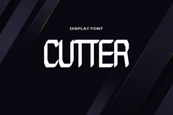 Cutter Font: Bold Display Typography for Editorial Design