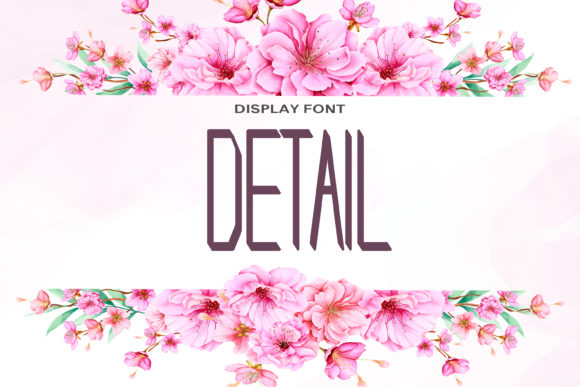 Detail Font: A Tall Display Typeface for Modern Web Branding
