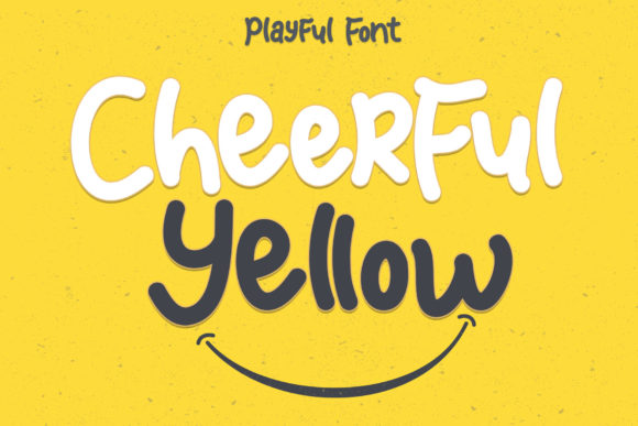Enhance Your Brand with Cheerful Yellow Font