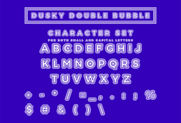 Enhance Your Campaigns with Dusky Double Bubble Font