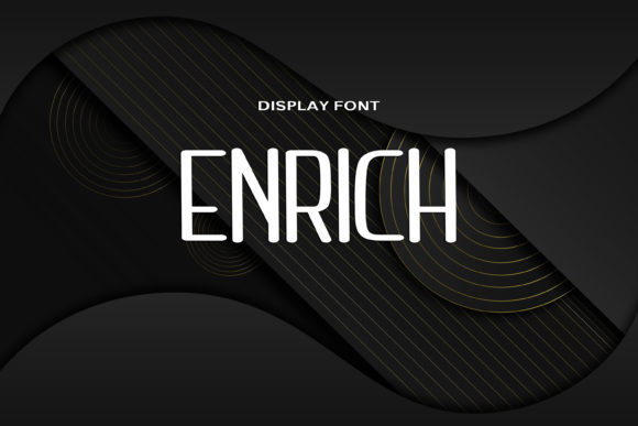 Enrich Font: Bold Display Typography for Digital Campaigns