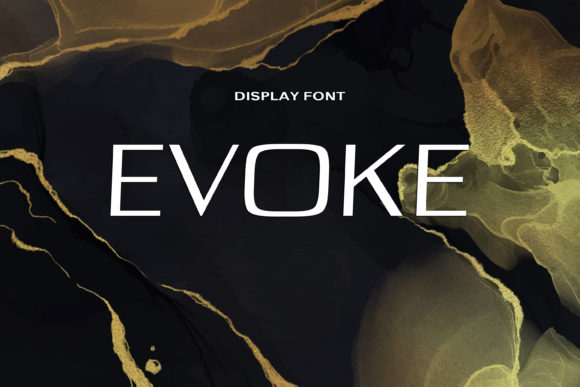Evoke Font: A Bold Display Typeface for Modern Branding