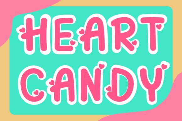 Heart Candy Font: Bold Display Typography for Web Design