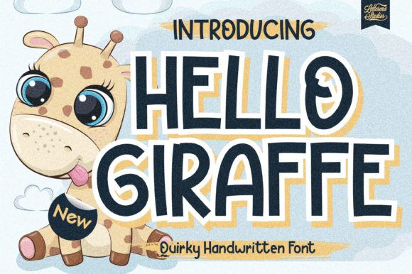Hello Giraffe: A Quirky and Strong Lettered Display Font