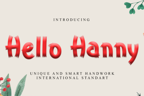 Hello Hanny: A Charming Display Font for Your Next Project