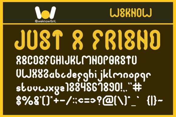 Just a Friend: A Modern Display Font for Creative Campaigns