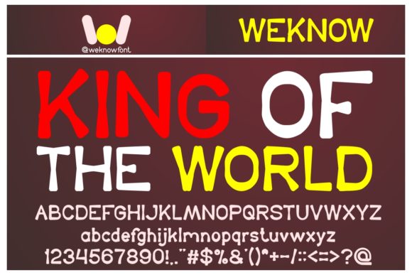 King of the World: A Chunky Display Font for Creative Web Design