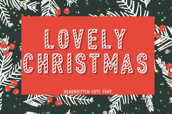 Lovely Christmas: A Charming Display Font for Crafters