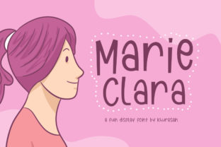 Marie Clara Font for Whimsical Crafts and Product Labels
