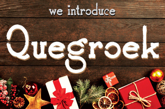 Quegroek: A Trendy Display Font for Your Brand