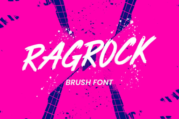 Ragrock: A Bold and Rough Textured Brush Font for Creative Projects