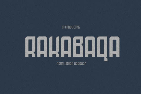 Rakabaqa: A Unique Display Font for Creative Web Design