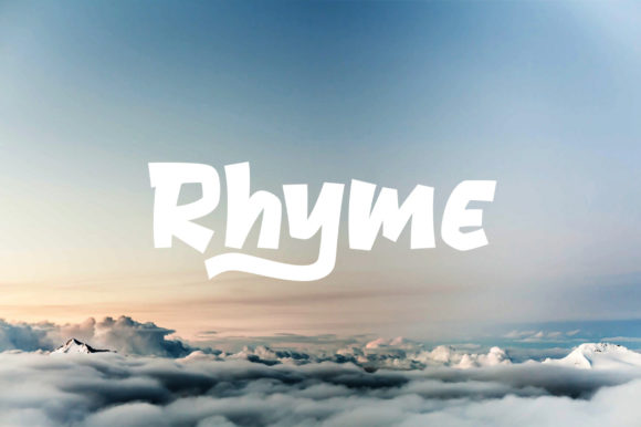 Rhyme: A Bold and Fun Display Font for Creative Projects