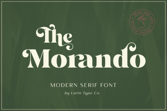 The Morando Font: Elegant Display Typography for Editorial Design