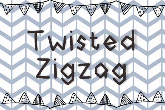 Twisted Zigzag: A Playful Display Font for Creative Branding