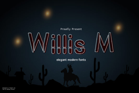 Willis M: A Modern Techno Display Font for Creative Web Design